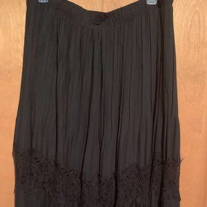 Fancy Black Maxi Skirt